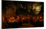 Moonlit Market, 1874 by Johann Mongels Culverhouse