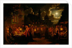 Moonlit Market, 1874 by Johann Mongels Culverhouse