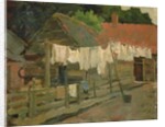 Farmhouse with Wash on the Line, c.1898 by Piet Mondrian