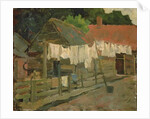 Farmhouse with Wash on the Line, c.1898 by Piet Mondrian