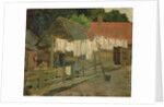 Farmhouse with Wash on the Line, c.1898 by Piet Mondrian