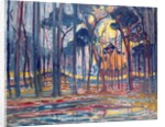 Woods near Oele, 1908 by Piet Mondrian