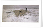 Flock of Sheep in the Snow by Anton Mauve
