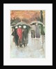 In the Rain, 1882 by Vincent van Gogh