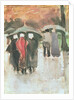 In the Rain, 1882 by Vincent van Gogh