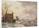 Winter scene, 1844 by Andreas Schelfhout