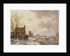 Winter scene, 1844 by Andreas Schelfhout