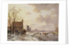 Winter scene, 1844 by Andreas Schelfhout