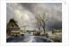 Winter scene, 1846 by Johan-Barthold Jongkind
