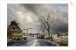 Winter scene, 1846 by Johan-Barthold Jongkind