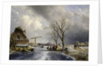 Winter scene, 1846 by Johan-Barthold Jongkind