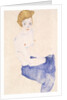 Seated blue nude, 1911 by Egon Schiele