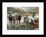 Ice Skating outside the City Walls by Aert van der Neer