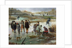 Ice Skating outside the City Walls by Aert van der Neer