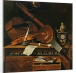 Still life with musical instruments by Pieter Gerritsz. van Roestraten