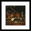 Still life with musical instruments by Pieter Gerritsz. van Roestraten