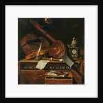 Still life with musical instruments by Pieter Gerritsz. van Roestraten