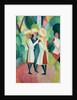 Three girls in yellow straw hats, 1913 by August Macke