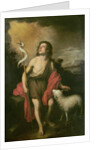 St. John with a Lamb by Bartolome Esteban Murillo