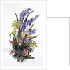 Bluebell posy with cowslips, dogroses and lily by Nell Hill