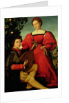 Venetian Lady and Lute Player by Italian School