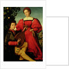 Venetian Lady and Lute Player by Italian School