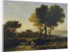 Landscape with Apollo guarding the Cattle of Admetus and Mercury stealing them by Claude Lorrain (1600-82)