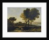 Landscape with Apollo guarding the Cattle of Admetus and Mercury stealing them by Claude Lorrain (1600-82)