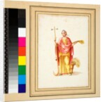 Large design of a wall with paintings. by Pietro Santi Bartoli