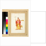 Large design of a wall with paintings. by Pietro Santi Bartoli