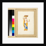 Large design of a wall with paintings. by Pietro Santi Bartoli