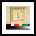 Three silver panels from the front of a wooden chest by Pietro Santi Bartoli