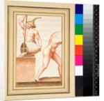 Copy of a mosaic of a Man with pointed cap pouring from vase. by Pietro Santi Bartoli