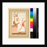 Copy of a mosaic of a Man with pointed cap pouring from vase. by Pietro Santi Bartoli