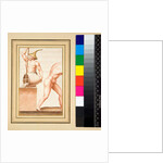 Copy of a mosaic of a Man with pointed cap pouring from vase. by Pietro Santi Bartoli