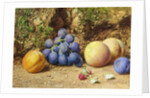 Black Grapes, Peaches, Apricots and Raspberries, c.1860 by William Henry Hunt