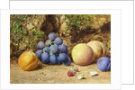 Black Grapes, Peaches, Apricots and Raspberries, c.1860 by William Henry Hunt