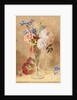 Flowers in a glass vase by William Henry Hunt