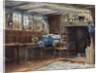 Interior of Anne Hathaway's Cottage, with cat by Henry Eddowes Keene