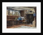 Interior of Anne Hathaway's Cottage, with cat by Henry Eddowes Keene