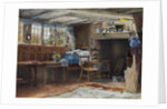 Interior of Anne Hathaway's Cottage, with cat by Henry Eddowes Keene