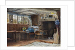 Interior of Anne Hathaway's Cottage, with cat by Henry Eddowes Keene