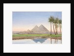 The Pyramids at Gizah, c.1907-10 by John Somerscales