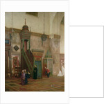 Detail of the interior of the Grand Mosque, Damascus, 1873-75 by Frederic Leighton