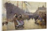 The Day Departure, Liverpool Landing Stage, 1905 by Joseph Yelverton Dawbarn