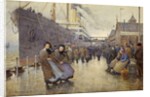 The Day Departure, Liverpool Landing Stage, 1905 by Joseph Yelverton Dawbarn