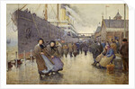 The Day Departure, Liverpool Landing Stage, 1905 by Joseph Yelverton Dawbarn