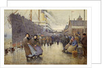 The Day Departure, Liverpool Landing Stage, 1905 by Joseph Yelverton Dawbarn