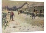 Snowballing, 1899 by Albert Woods