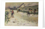 Snowballing, 1899 by Albert Woods